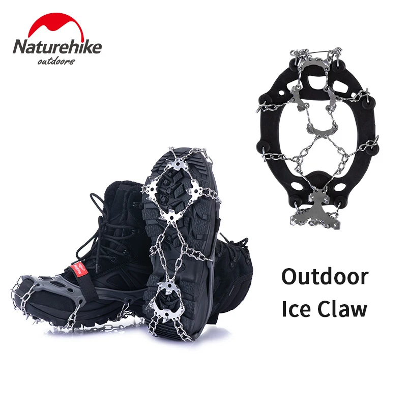 

Naturehike Non Slip Climbing Crampons Cleats Shoe Cover Ice Gripper For Spikes Hiking Winter Manganese Steel Outdoor Cleats shoe