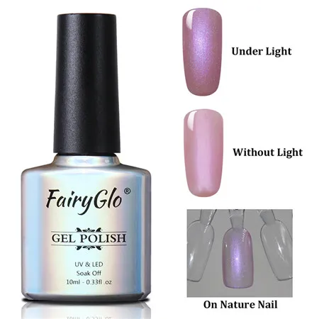 9512 FairyGlo 10 мл Гель-лак для ногтей жемчужный Блестящий УФ-Гель-лак замачиваемый долговечный дизайн ногтей Гель-лак Гибридный лак - Цвет: 9512