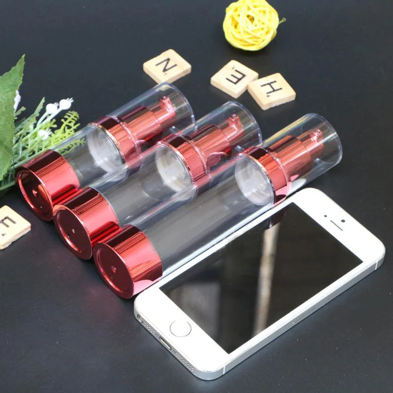 15 мл винно-красный пластиковый безвоздушный лосьон для бутылок эмульсия