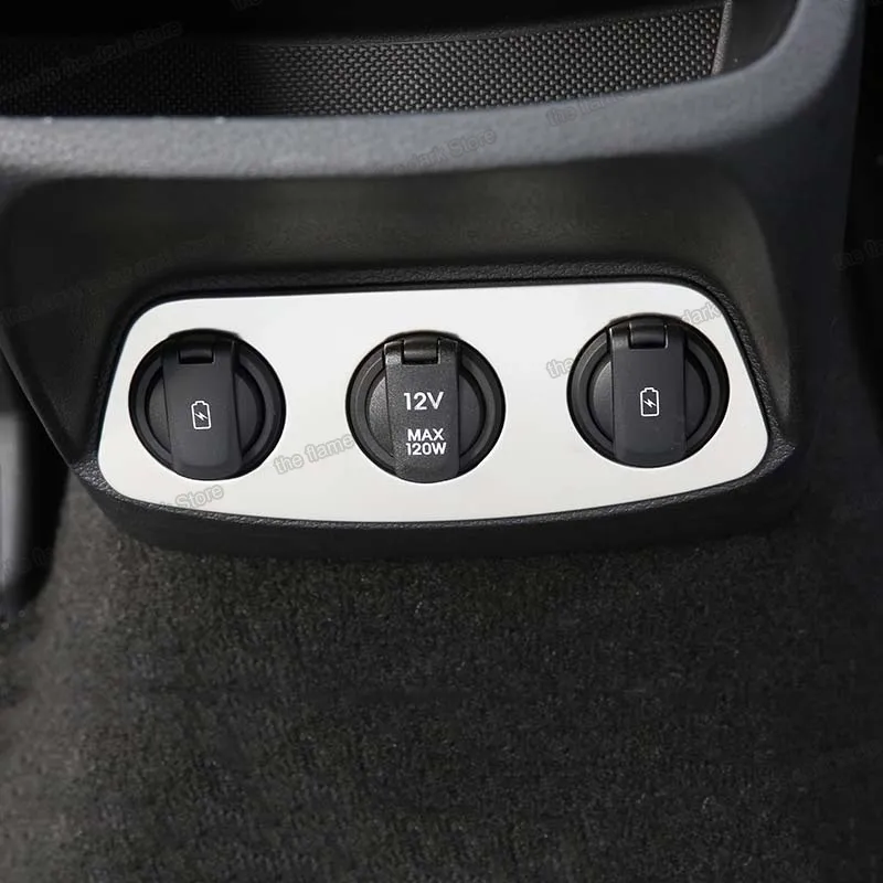 Автомобильный задний подлокотник Lsrtw2017 из нержавеющей стали ручка зарядки рамка