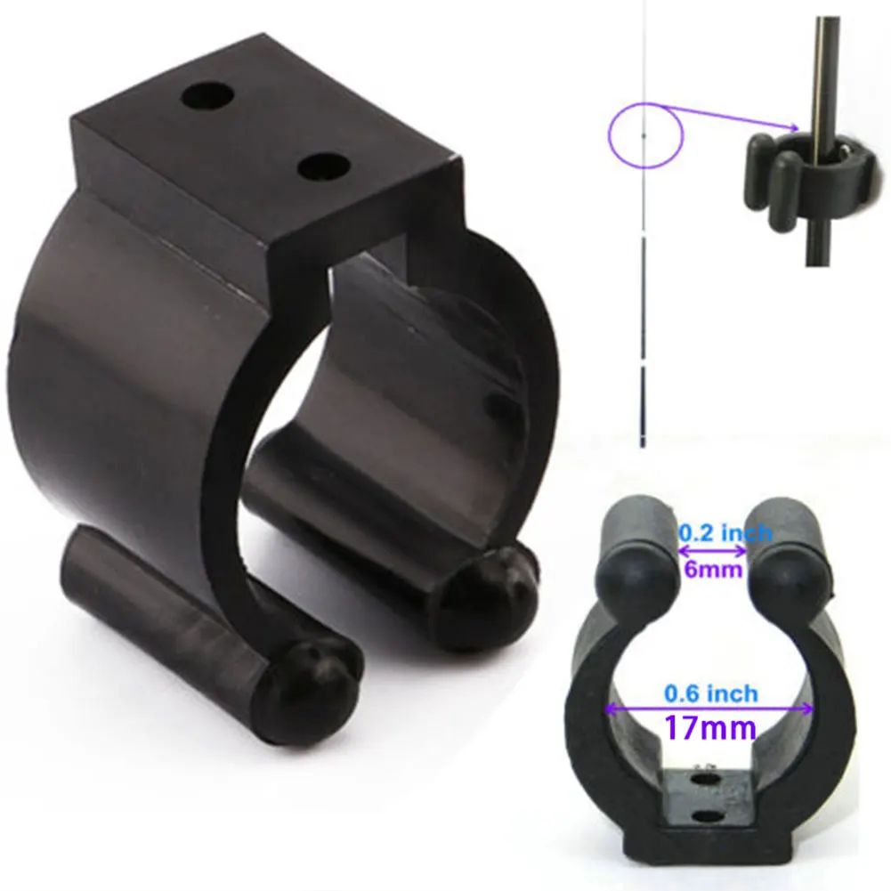 20Pc Fishing Rod Holder Stand Pole Storage Rack Tip Clamps Holder Clips Plastic Club Clip Pool Cues Exhibition Clip Fishing Tool