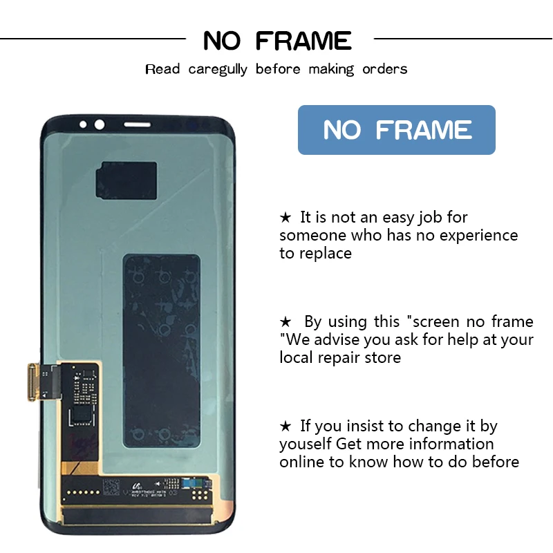 Супер AMOLED экран для Samsung Galaxy S8 G950F G950U G950FD ЖК дисплей с сенсорным экраном