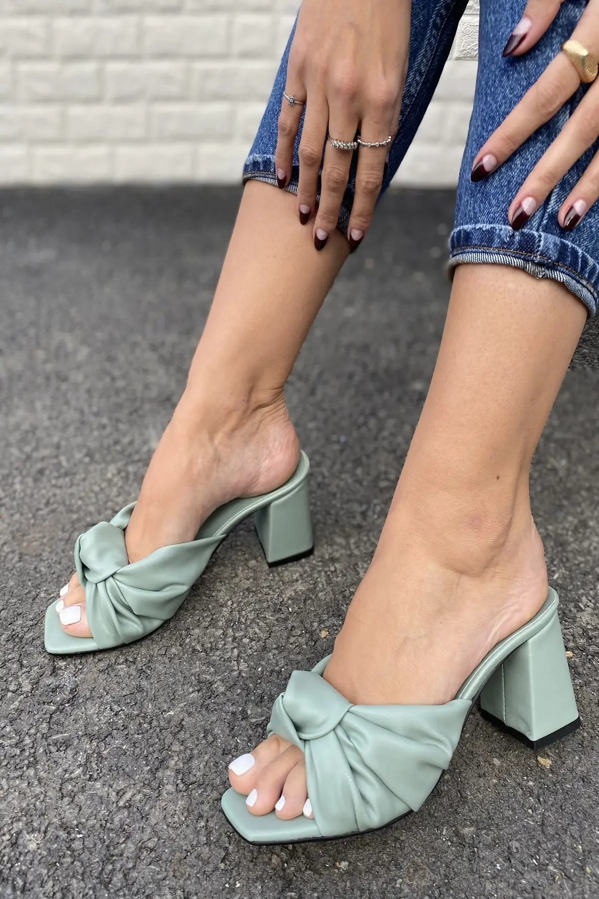 Сандалии женские на шпильке 7 см искусственная кожа туфли-лодочки стильная обувь