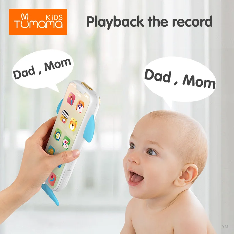 Улучшенный детский телефон игрушка для детей раннего развития мобильная