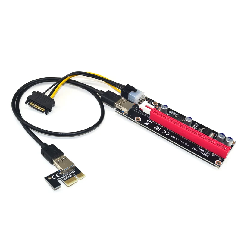 Новый 60 см супер стабильный PCI-E PCI E Экспресс 1x до 16x графическая карта Райзер