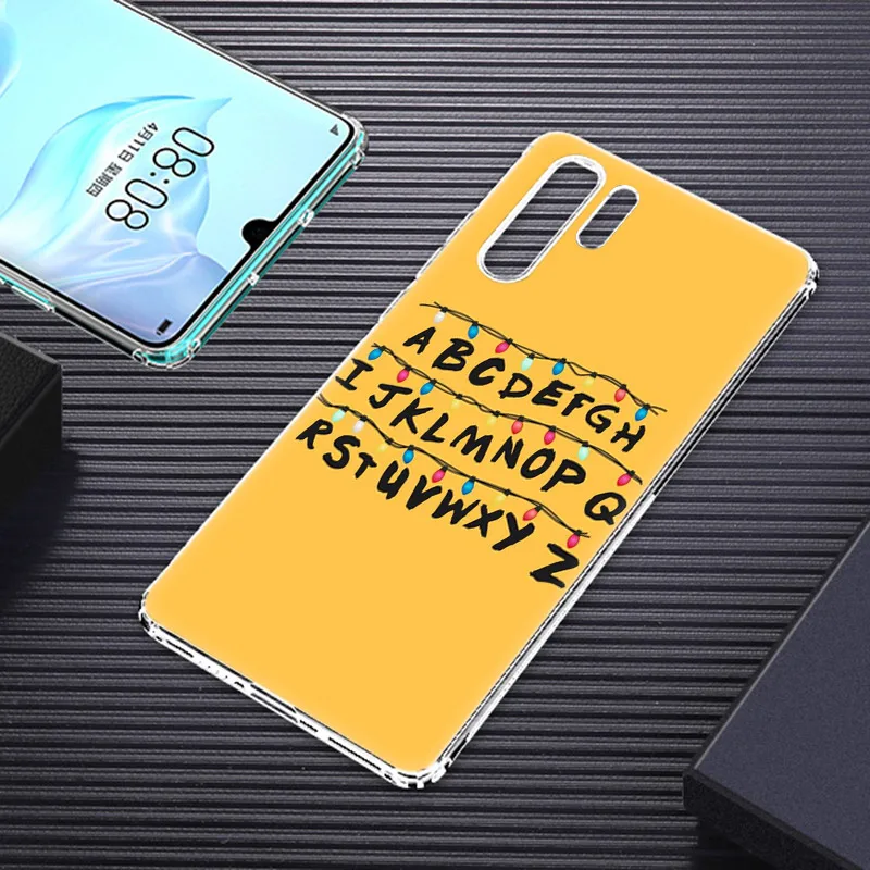 Чехол для телефона Cartoon Stranger Things из силикона для Huawei P50 P40 Pro P30 Lite P20 P8 2017 P Smart Z 2020 2021.
