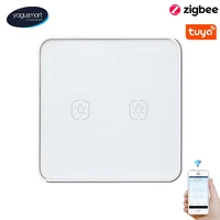 yagusmart tuya zigbee smart light switch with touch panel no neutral required app remote control alexa google home 1 2 3 gangs