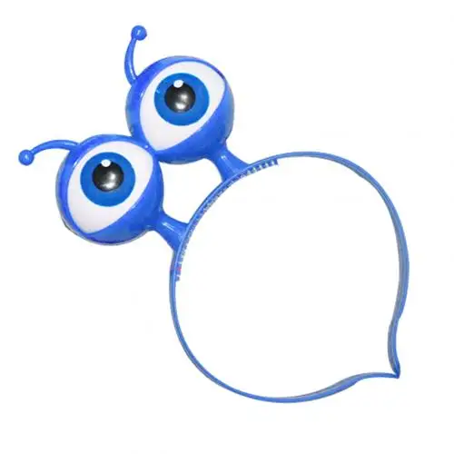 Blue Блестящие большие глаза инопланетянин светодиодный ободок для волос Хэллоуин вечерние головные уборы реквизит подарки на день рождения игрушки - Color: Blue