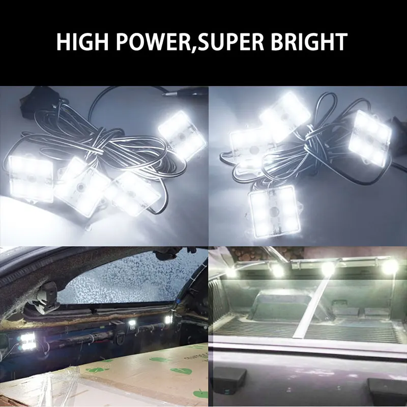 8 шт. светодиодные лампы для чтения Универсальный красный/задний свет коробки FORD