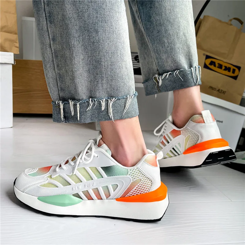 

Fashion Men Casual Shoes Dropshipping Breathable Footwear Mens Shoes Zapatos Hombre Chunky Sneakers Men Summer Tenis Designer