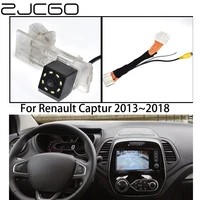 zjcgo car rear view reverse back up parking camera upgrade original car screen for renault captur 2013 2014 2015 2016 2017 2018