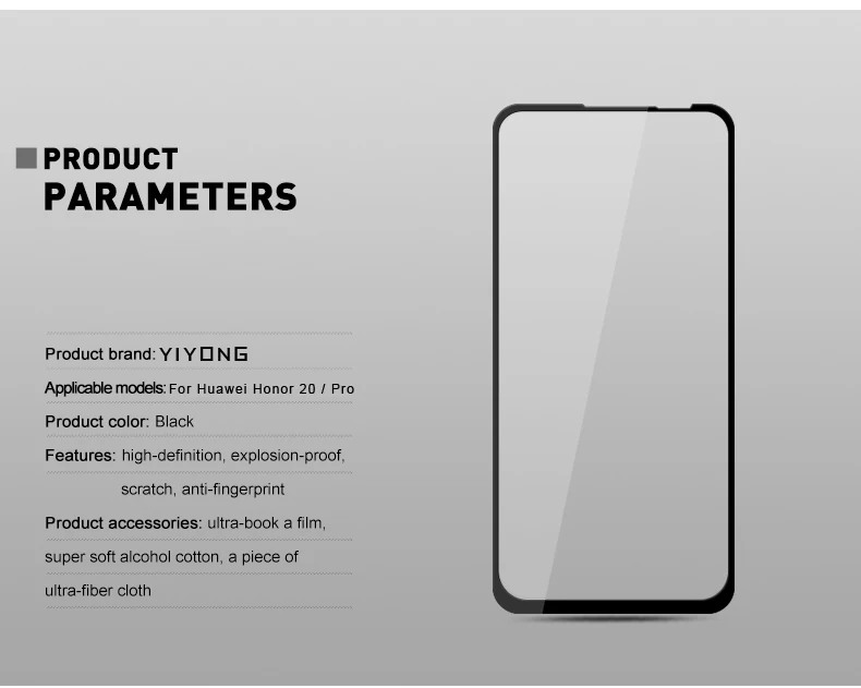 YIYONG 5D полное покрытие стекло для huawei Honor 20 Pro 10 Lite V20 20i 20s закаленное стекло протектор экрана для huawei Honor View 20