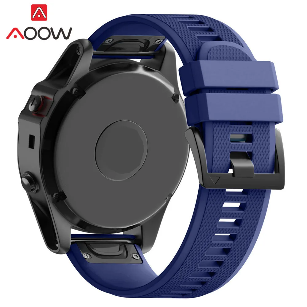 Мягкий силиконовый ремешок для наручных часов 22 мм 26 мм для Garmin fenix 3 HR fenix 5X fenix 3HR fenix5 D2 S60 Quick Release Easy fit