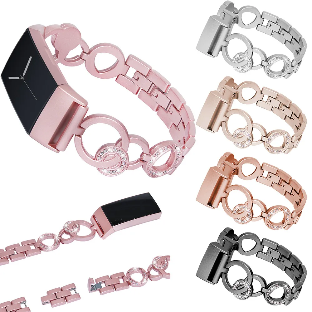 Браслет из нержавеющей стали сменный ремешок для смарт часов Fitbit Charge 3