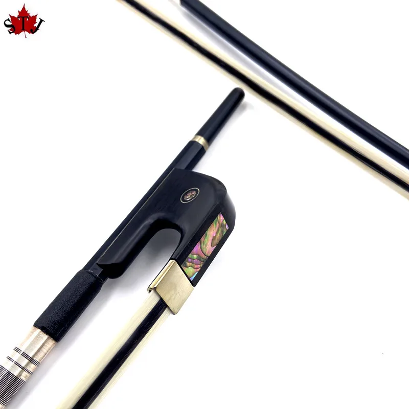 

white and black bow hairs 1pc strong German-style double bass bow,Carbon Fiber