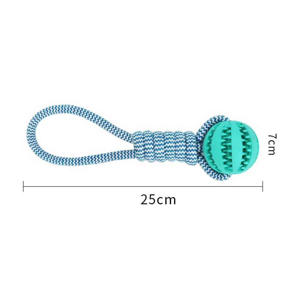 

Pet Dog Puppy Cotton Rope Leakage Food Ball Molar Bite Resistant Chew Play Toy