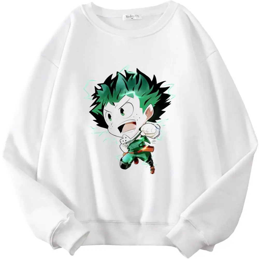 

My Hero Academia Streetwear Sweatshirt Casual Print Ladies Gothic Punk Hoody Harajuku Casual Simple Popular Tops Academy-174