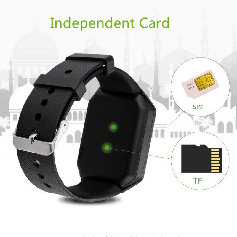 muslim smart watch with prayer alarm compass direction to mecca bracelet bluetooth fitness wristband camera wearable devices free global shipping