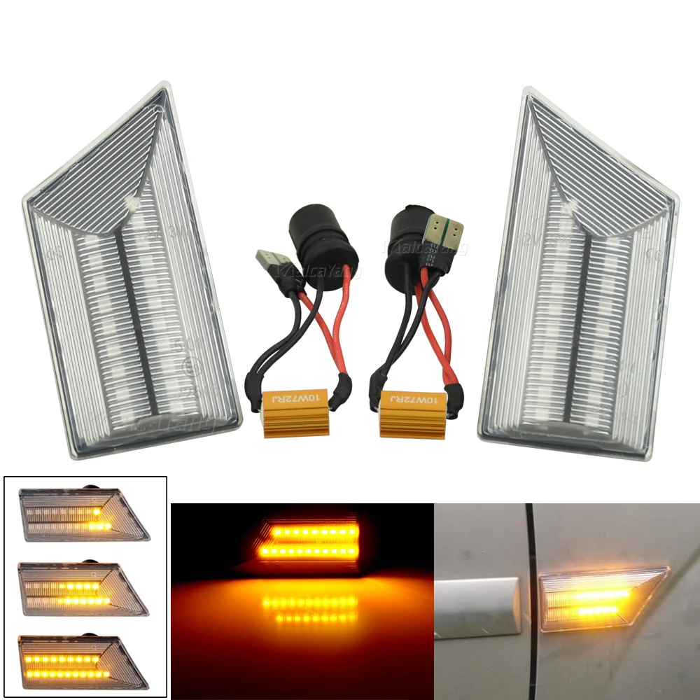 

1Pair Car Led Dynamic Turn Signal Light For Opel Vectra C 2002-2008 Signum 2003-2008 Side Marker Fender Lights Blinker Indicator