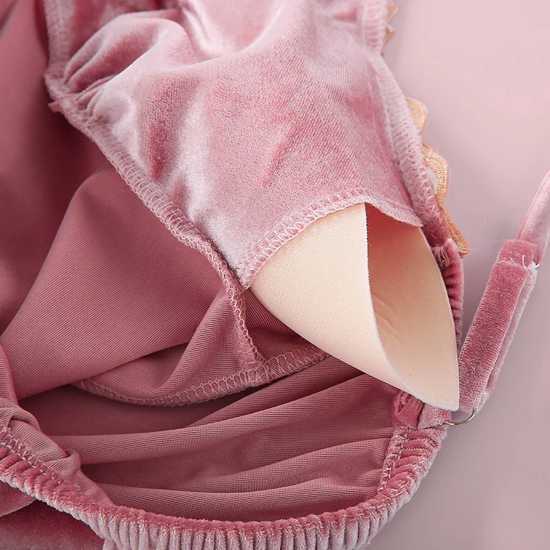 

4 Piece Velvet Pajama Sets Lace Women Winter Negligee Sexy Tops Pants Bathrobe Sleepwear Nightwear Lingerie Bridesmaid Robe