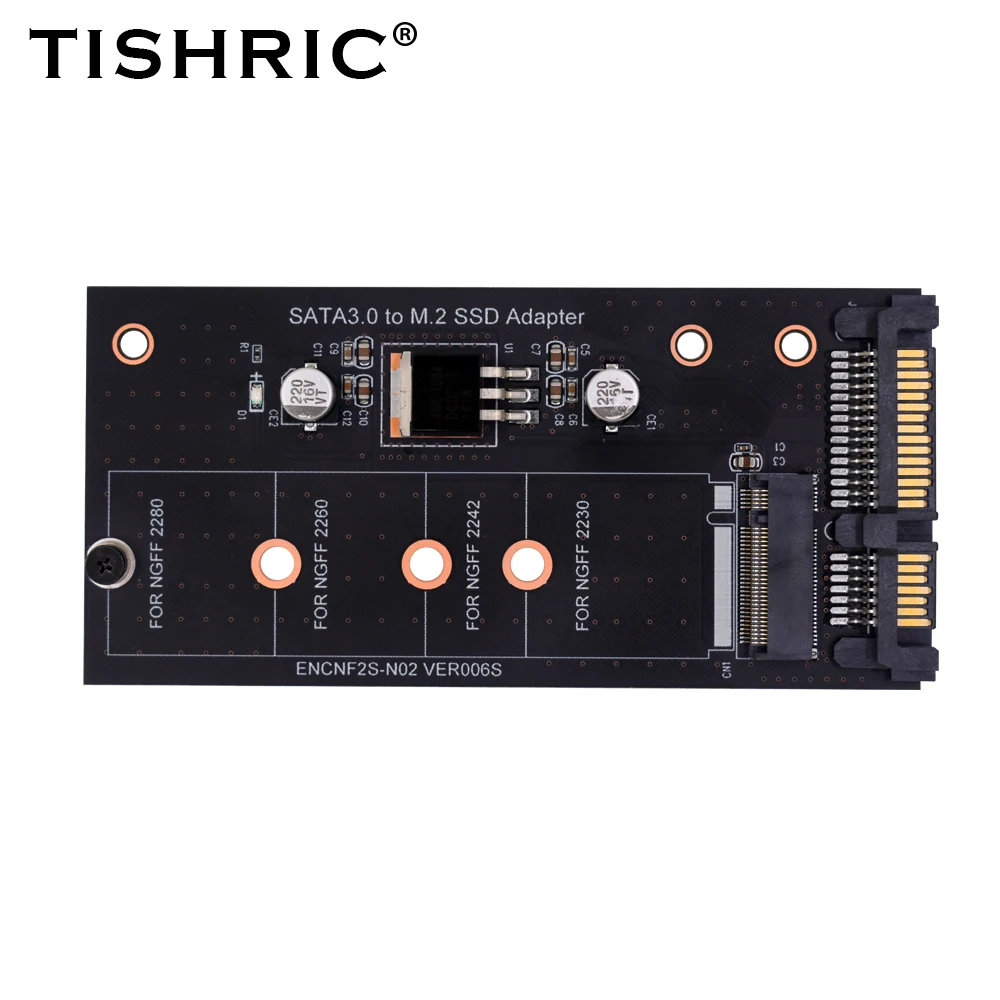 Адаптер TISHRIC SATA3.0 на M.2 SSD плата адаптера с одним портом NGFF в SATA жесткого диска для