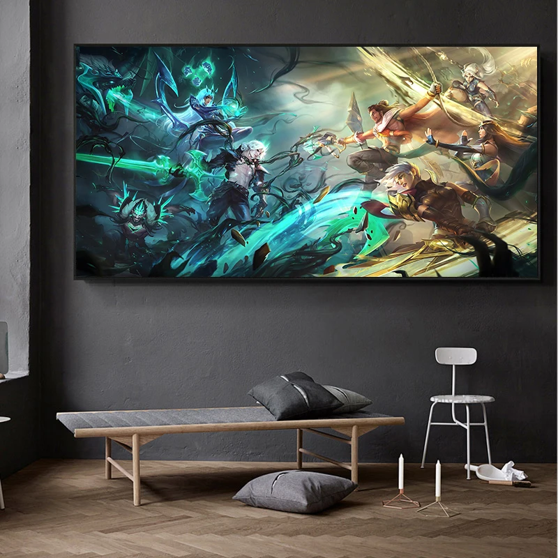 Картина маслом для украшения гостиной с изображением пейзажа/пейзажа света Viego