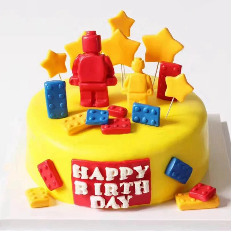 Силиконовая форма-робот практичная форма для торта шоколада креативный