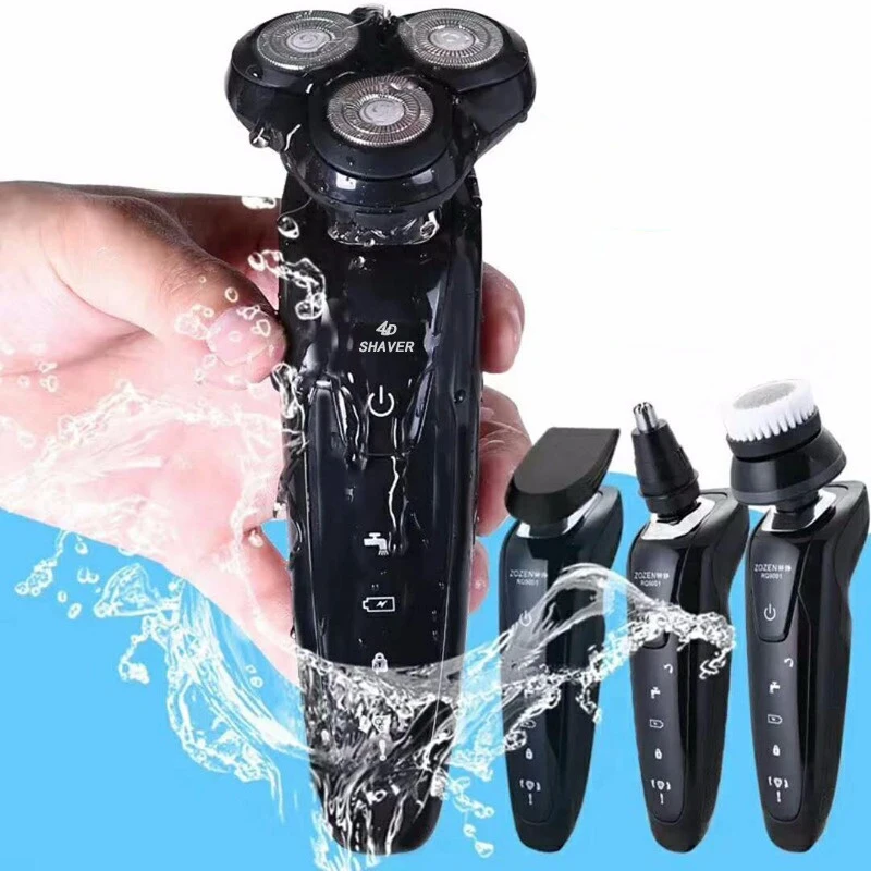 

Multifunctional 4 In 1 Men's Electric Shaver Whole Body Washing Three-blade Rolling Beard Hair Trimmer Beauty Health Care Device