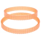 2 шт. 238 мм обхват, Электрический строгальный ремень, Электрический строгальный приводной ремень для ремня 1900B, оранжевый Электрический строгальный станок, аксессуары