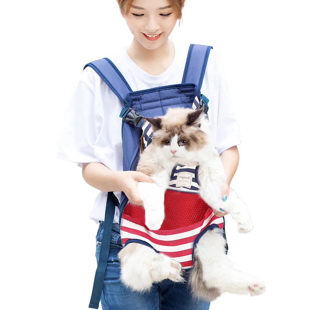 Outdoor Pet Dog Carrier Bag Pet Dog Front Bag Out Travel Double Shoulder Portable Travel Backpack Dogs Cat Accessories Sling Bag
