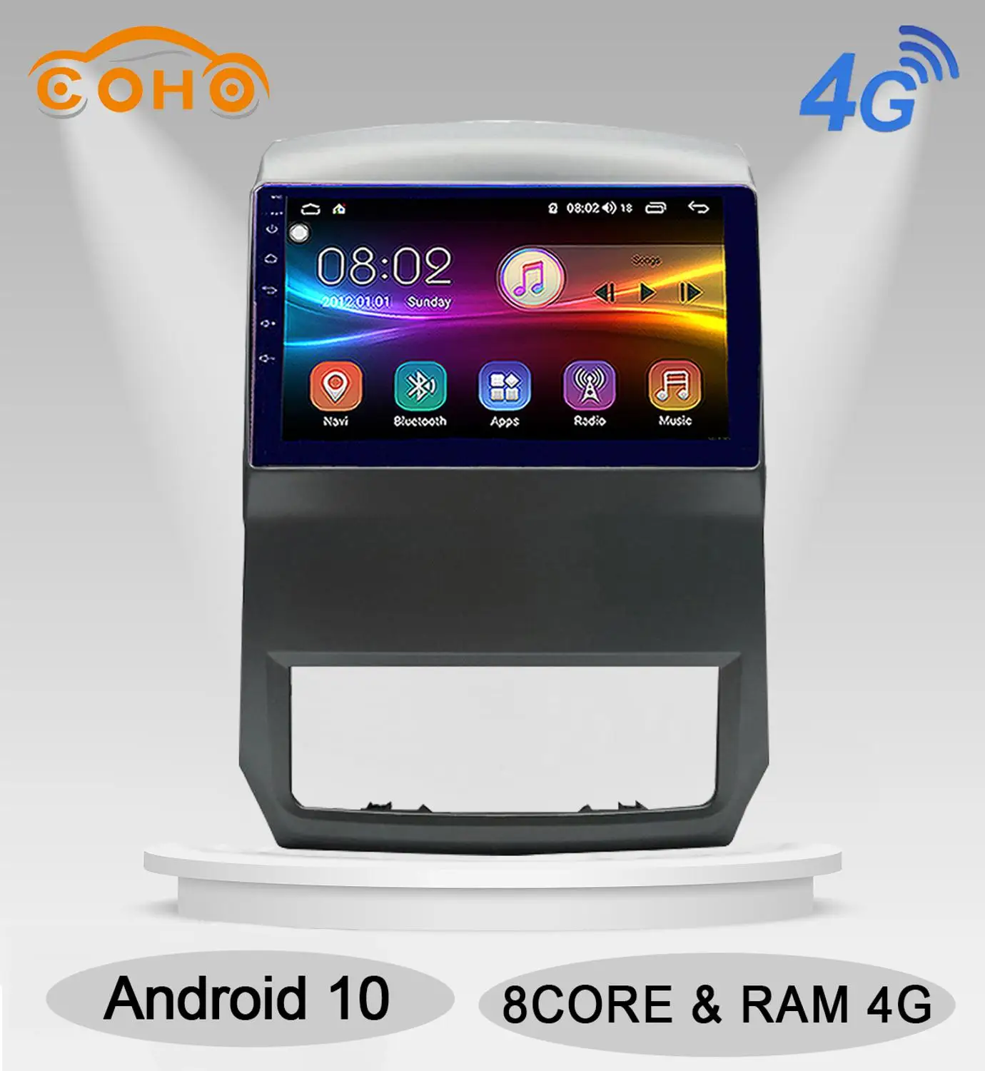 Автомобильная стереосистема с Android 10 0 8 ядер 4/64 ГБ DSP GPS навигация 4G Интернет