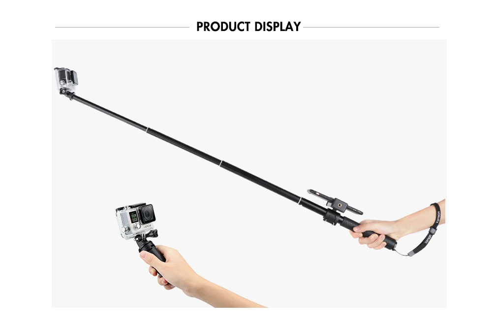 Vamson для Gopro Hero 7 6 5 штатив монопод Регулируемая селфи палка для телефона для GoPro аксессуары для Xiaomi Yi SJCAM VP422
