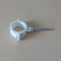 10 pcs pvc pipe clamp pipe clamp 20 25 32 40mm national standard thickened fixed pvc ppr pipe wall clamp clamp hoop