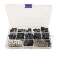 620pcsbox pitch 2 54mm male female pin header crimp terminal plastic housing jumper wire cable kit connector