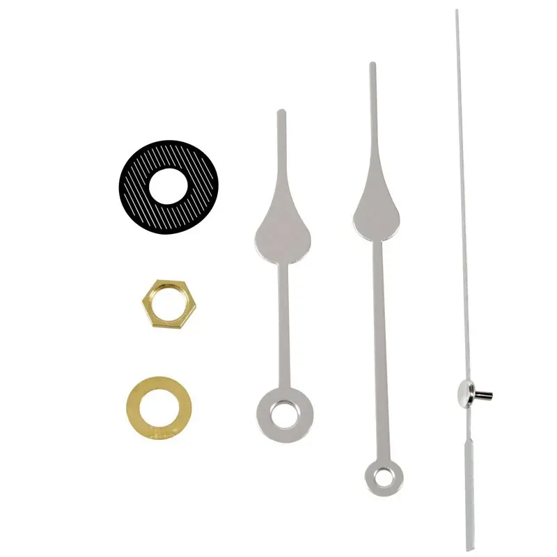 Clock Movement Mechanism with Silver Hour Minute Second Hand DIY Tools Kit | Электроника
