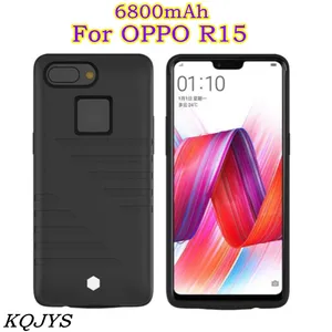 kqjys 6800mah portable power bank battery charger cases for oppo r15 battery case smart charging cover for oppo r15 power case