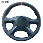 Чехол на руль для Nissan Almera N16 Pathfinder Primera Paladin X-Trail 2001-2006 Renault Samsung SM3, черный