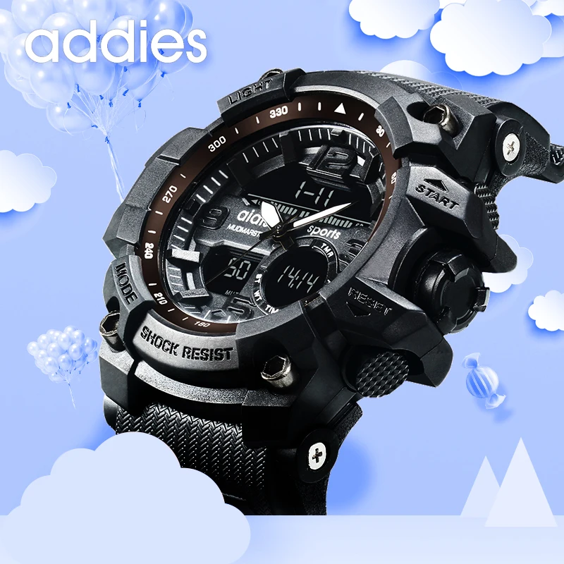 

ADDIES Brand Fashion Children Watches LED Digital Quartz Watch Boy Girl Student Multifunctional Waterproof Wristwatches For Kids
