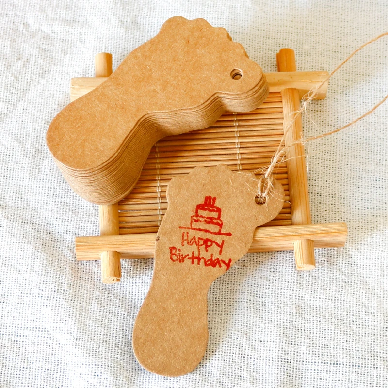 50 шт. пустой крафт-бумага ярлыки для подарков креативное платье ношения дома