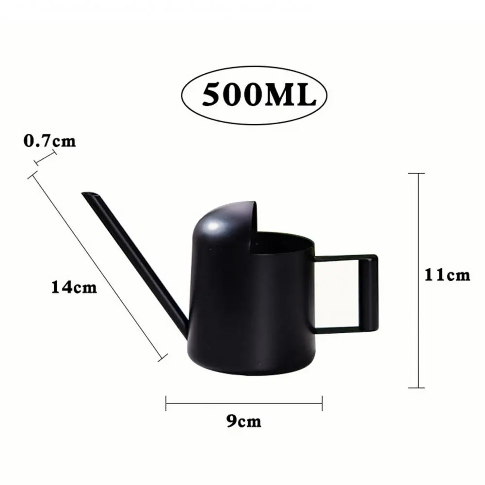 

Long Mouth Water Can Stainless Steel Watering Pot Garden Flower Plants Watering Cans 500ML Kettle Gardening Tool