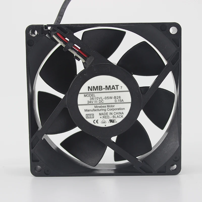 

9 см большой вентилятор потока воздуха 3610VL-05W-B30 9025 24V 0.19A 2 линии