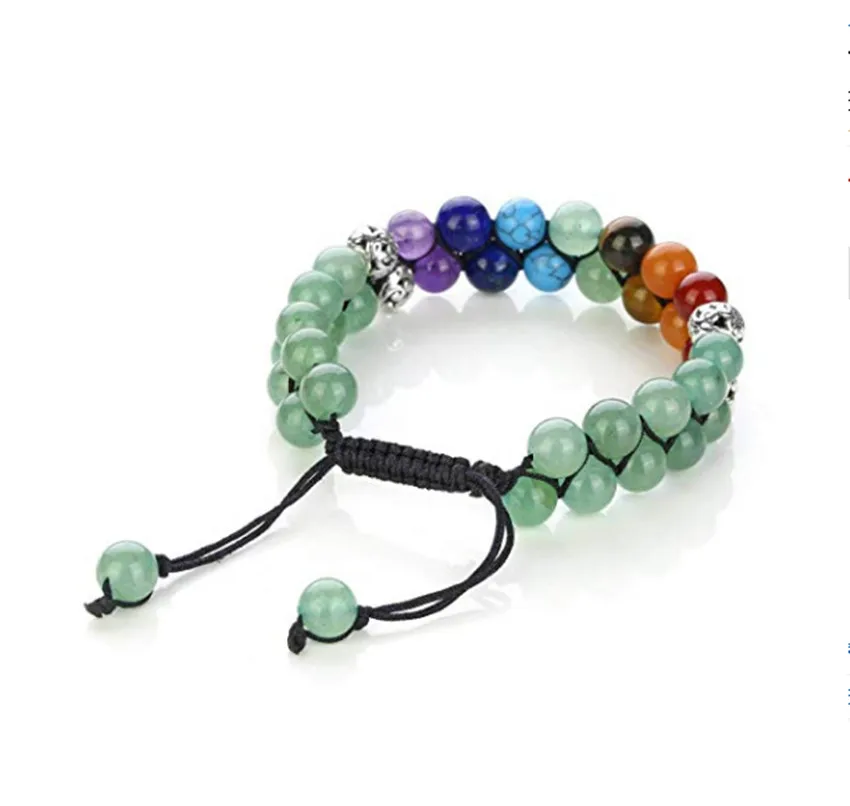 FYJS уникальное серебро ручной работы Плетение 8 мм круглые бусины слой аметистов