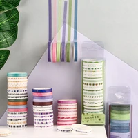 20pcspack multi color washi tape scrapbooking decorative adhesive tapes paper japanese stationery sticker hand account stickers