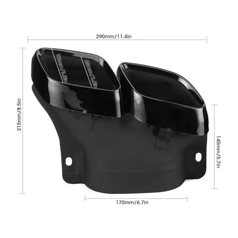 

1 few quad exhaust tips cock 4 outlets fit for Mercedes-AMG C63/S W205 S205 C205 a205 Facelift 2019 + Left and right