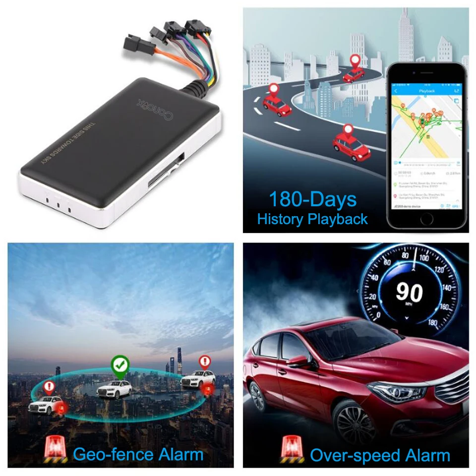 Concox star Модель GT06N часы с системой слежения GPS с GSM кнопка SOS микрофон реле SMS приложение веб в реальном времени Отслеживание автомобиля Localizador