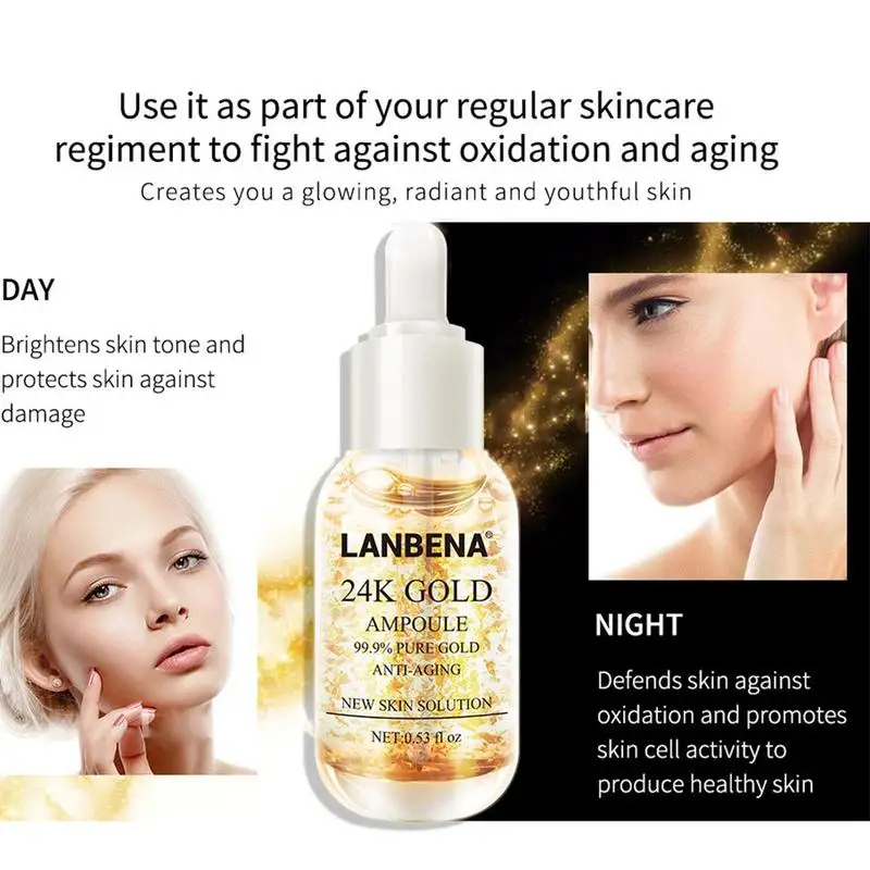 24 каратный Золотой праймер для макияжа увлажняющий Сужающий поры лица из фольги