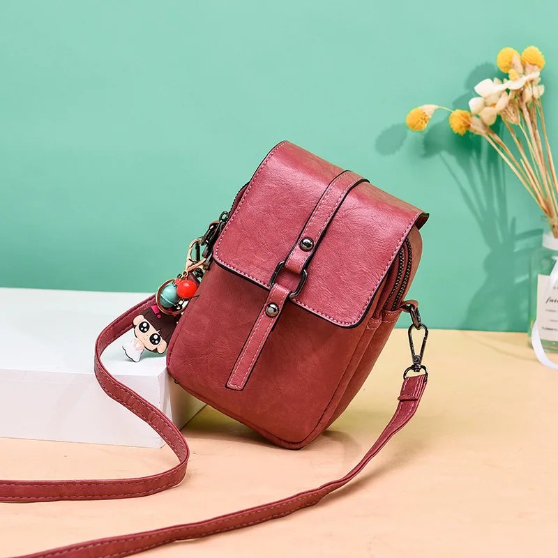 high quality pu leather universal mobile phone bag for samsungiphonehuaweihtclg wallet case shoulder bag cover handbag pouch free global shipping