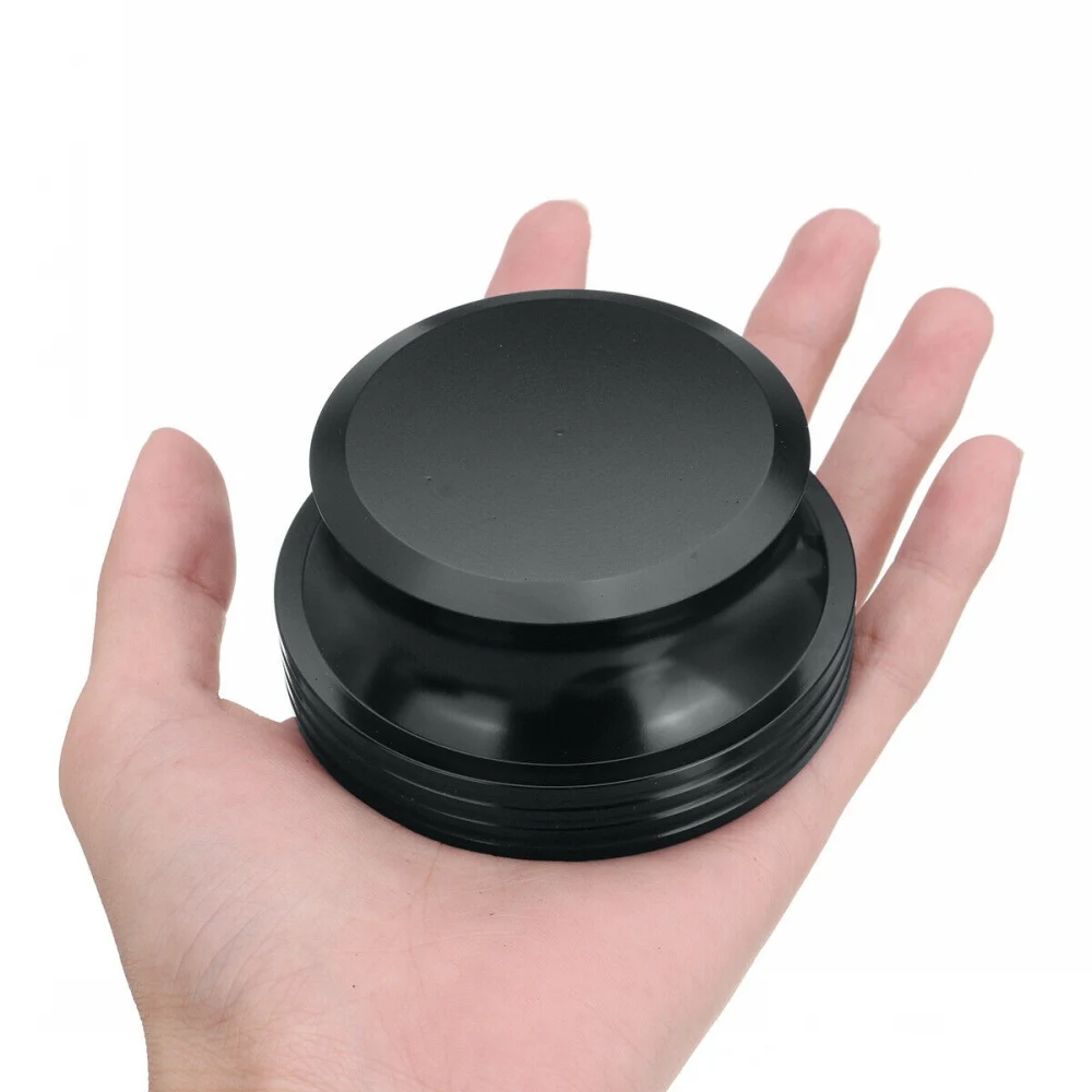 Виниловый стабилизатор веса для записи поворотных столов LP черный Алюминиевый