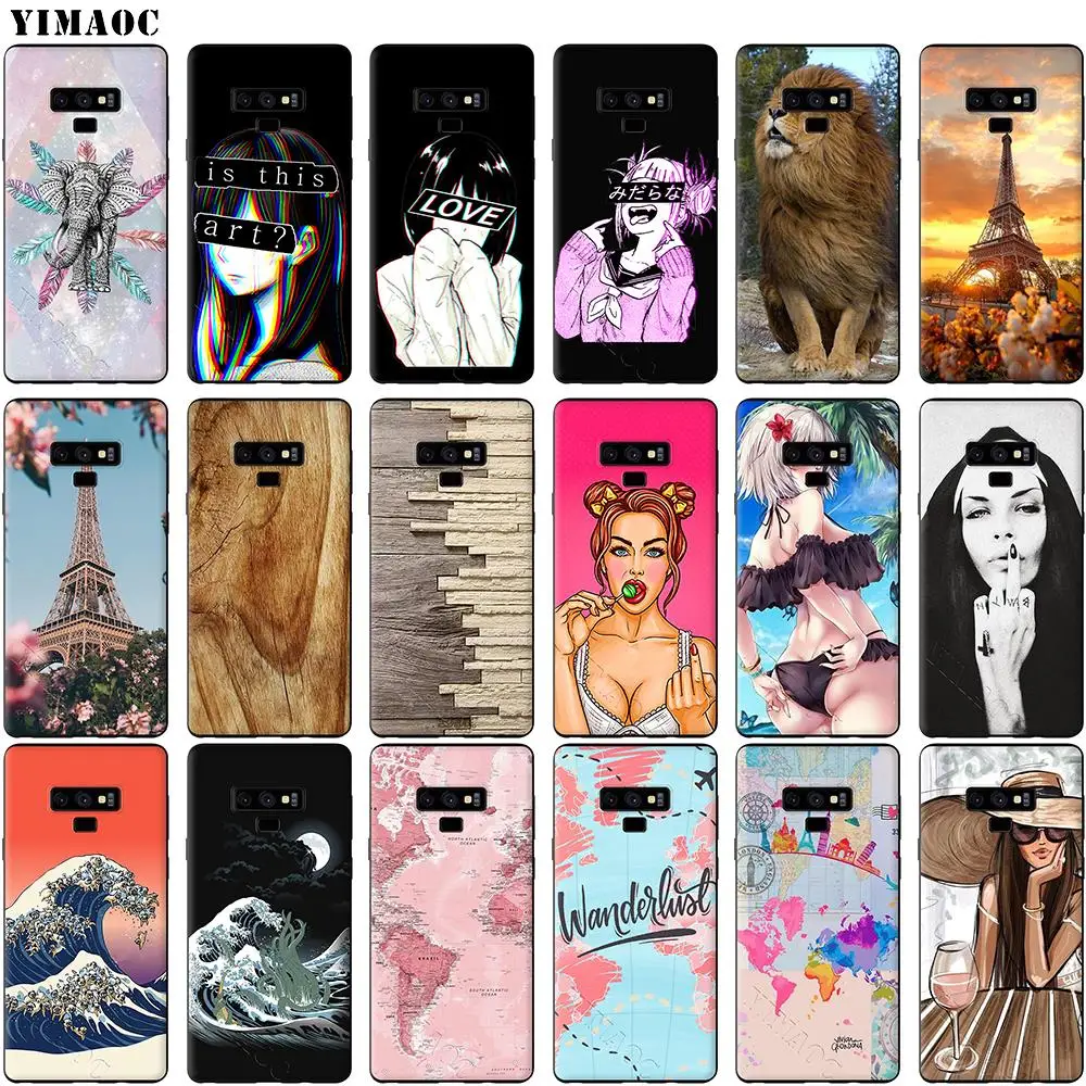 Чехлы для телефонов Samsung Note 9 мягкий силиконовый чехол Galaxy Note9 E-5 Coque Funda Роскошный