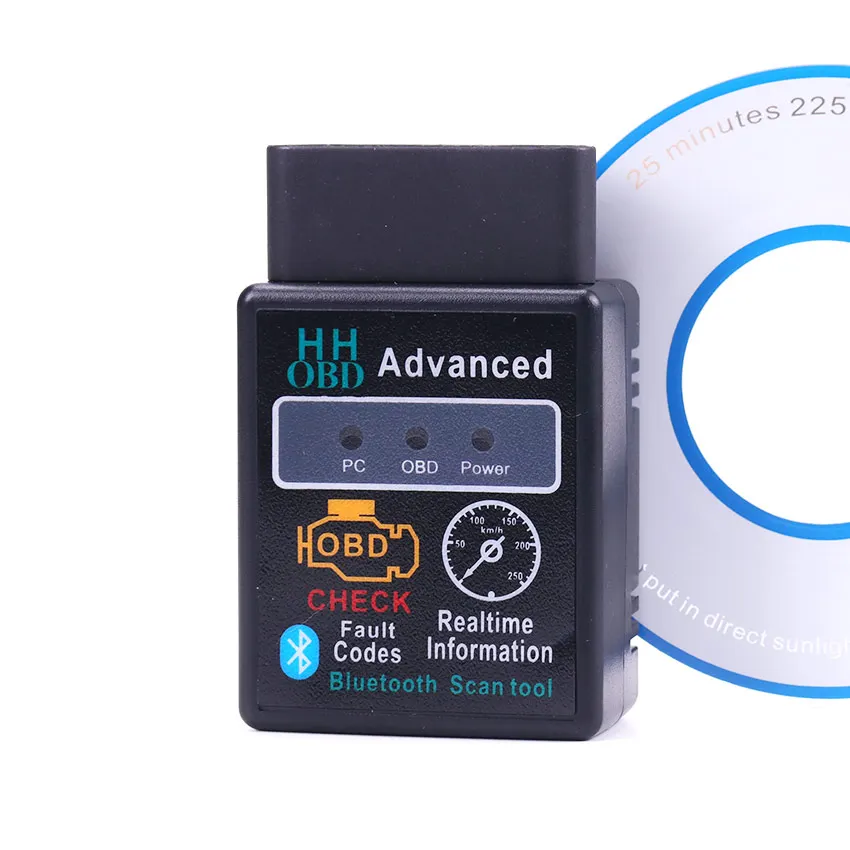 Диагностический сканер HH OBD V2.1 Epistar Bluetooth-адаптер для диагностики автомобиля